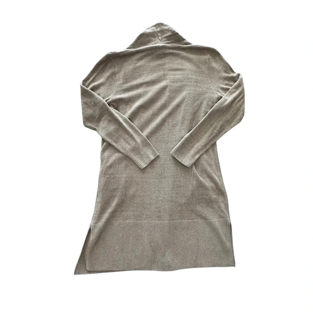 Barefoot Dreams CozyChic Ultra Lite Open Front Cardigan in Nickel NWT Sz: Small - Picture 7 of 15